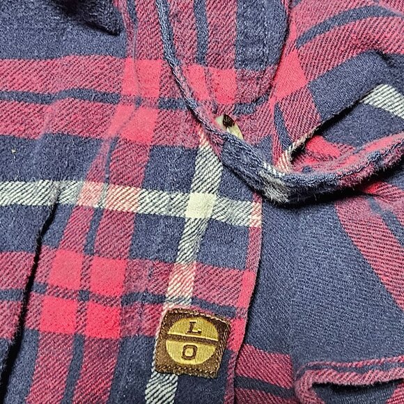 Lincoln Outfitters Flannel Button Front Shirt Mens Medium Red Plaid Long Sleeve - Picture 7 of 7